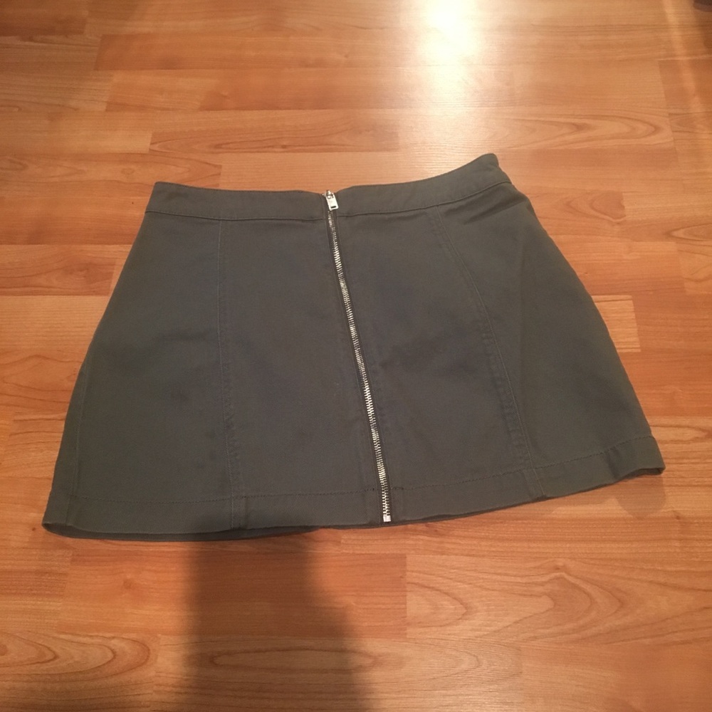 Navy green skirt